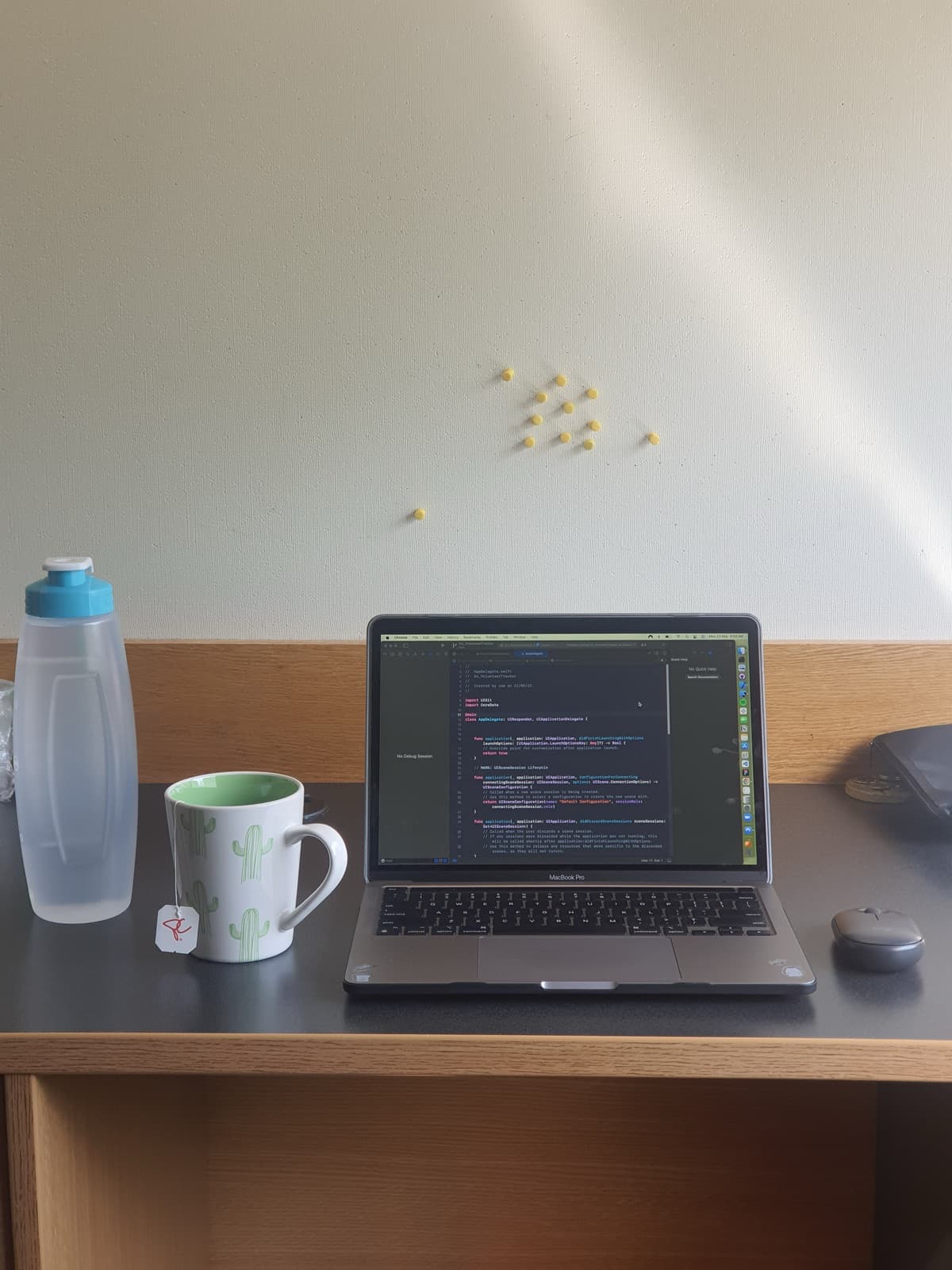 the desk